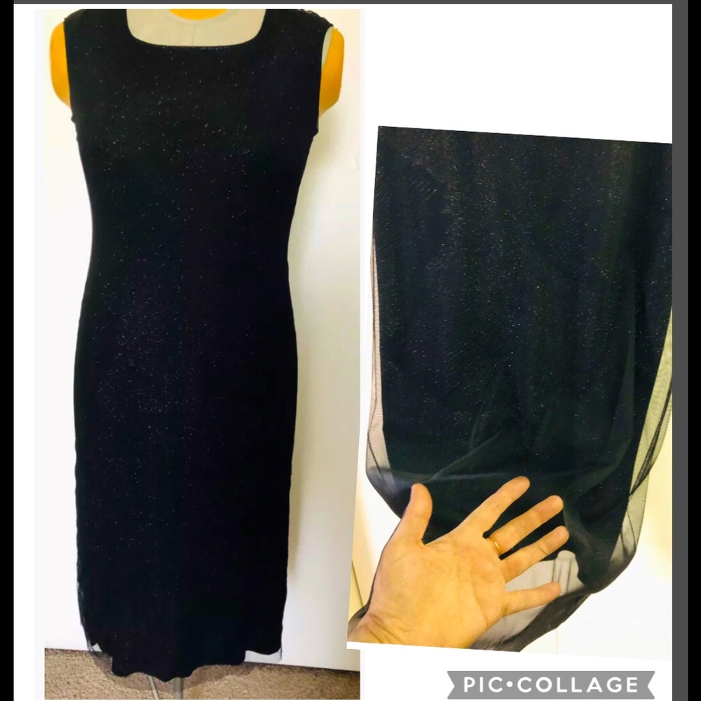 👑 MAX STUDIO Leonmax Dress Sz M🌹Sequin Sparkle Evening Gorgeous🌟Stretch